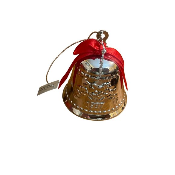 Vintage 1997 Carlton Cards Heirloom Collection Silvery Bell New in Box - Picture 3 of 5